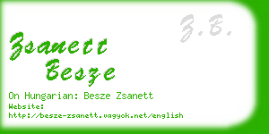 zsanett besze business card